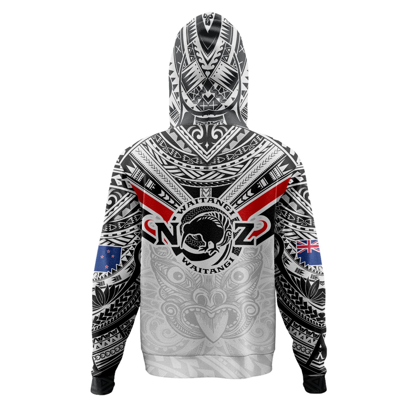 New Zealand Waitangi Day Hoodie - New Zealand Kiwi Fern With Maori Koru Spiral Polynesian Style