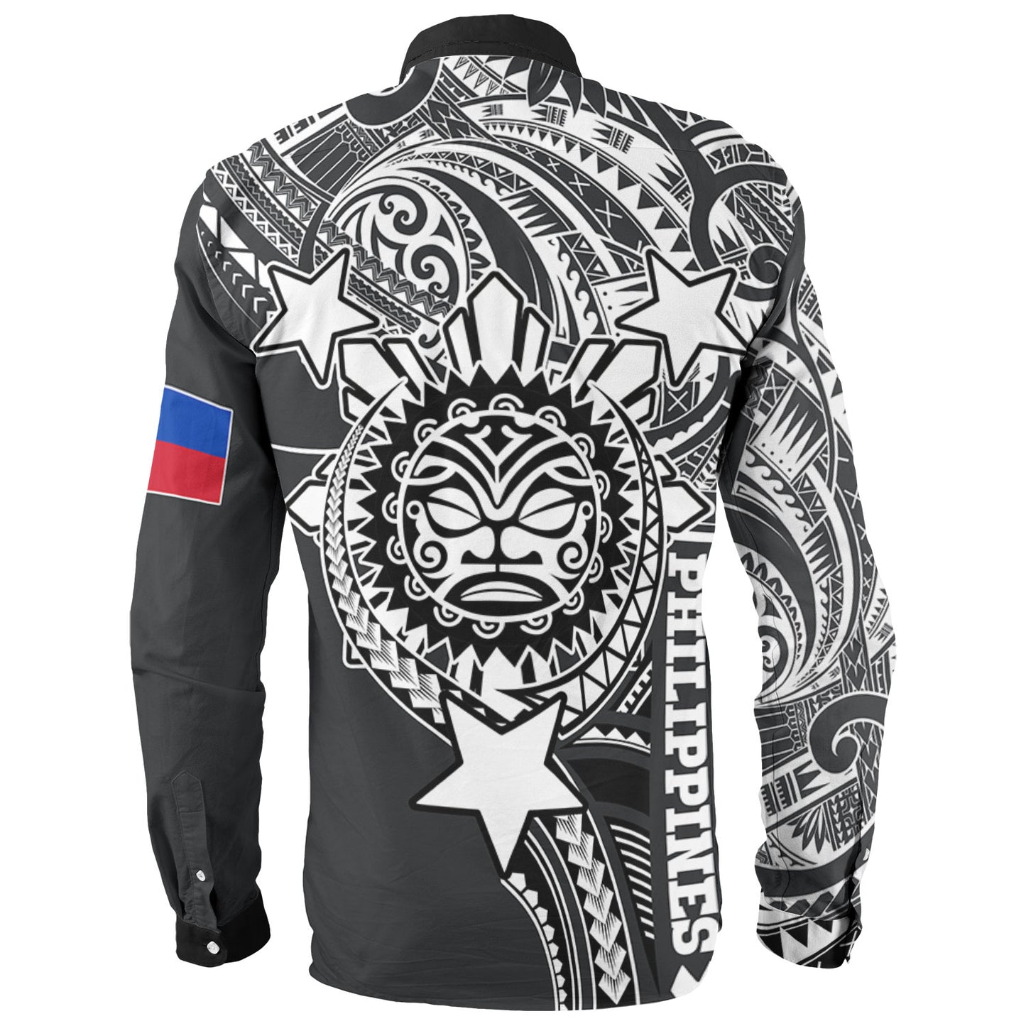 Philippines Custom Long Sleeve Shirt - Lapu-Lapu The King Of Cebu Black Style