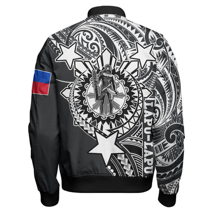 Philippines Custom Bomber Jacket - Lapu-Lapu The King Of Cebu Tribal Black Style