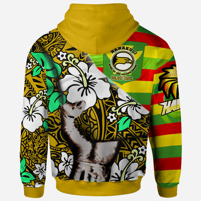 Hawaii Nanakuli High & Intermediate School Custom Polynesian Patronage Hoodie - The Golden Hawk Bloods In My Veins