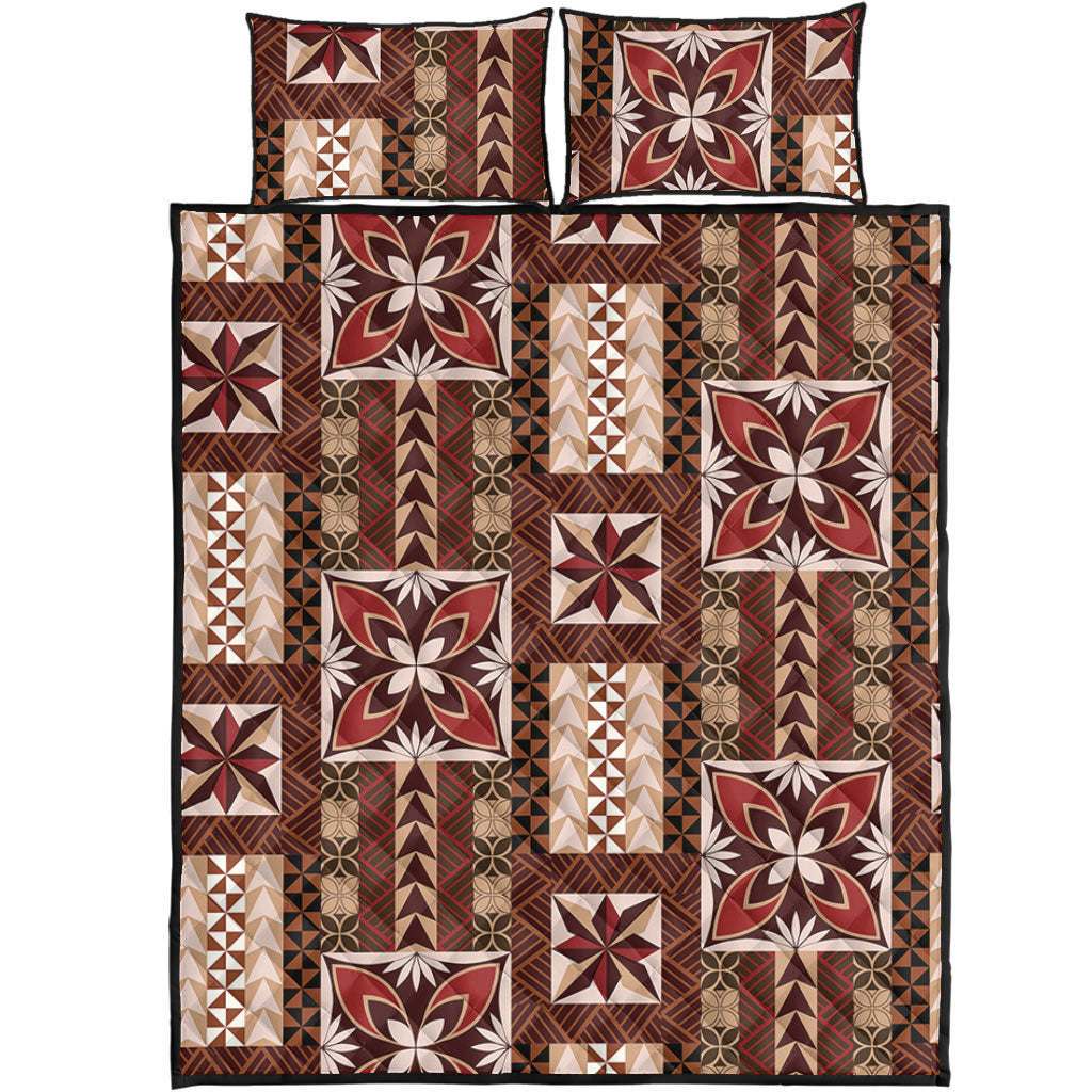 Samoa Quilt Bed Set Siapo Pattern Print