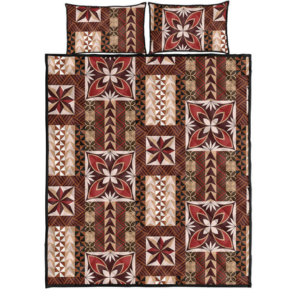 Samoa Quilt Bed Set Siapo Pattern Print