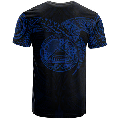 American Samoa Polynesian T-Shirt - Full Color Heart Shield