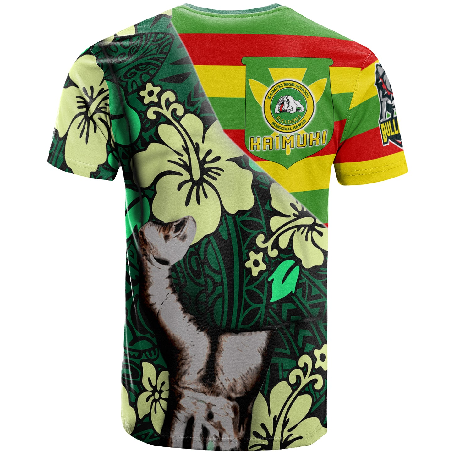 Hawaii Kaimuki High School Polynesian Patronage T-shirt - Kaimuki High School Bloods In My Veins