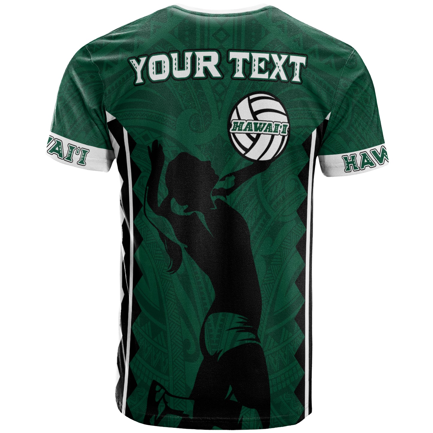 Hawaii Custom Personalised T-Shirt - Hawaii Women Volleyball Team Supporter Polynesian Tattoo