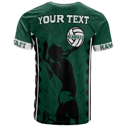 Hawaii Custom Personalised T-Shirt - Hawaii Women Volleyball Team Supporter Polynesian Tattoo