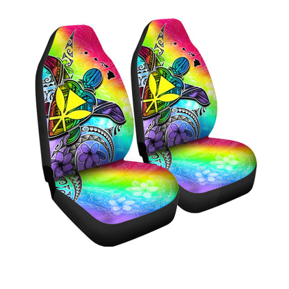 Hawaii Car Seat Covers Hawaii Map And Turtle Tribal Patterns