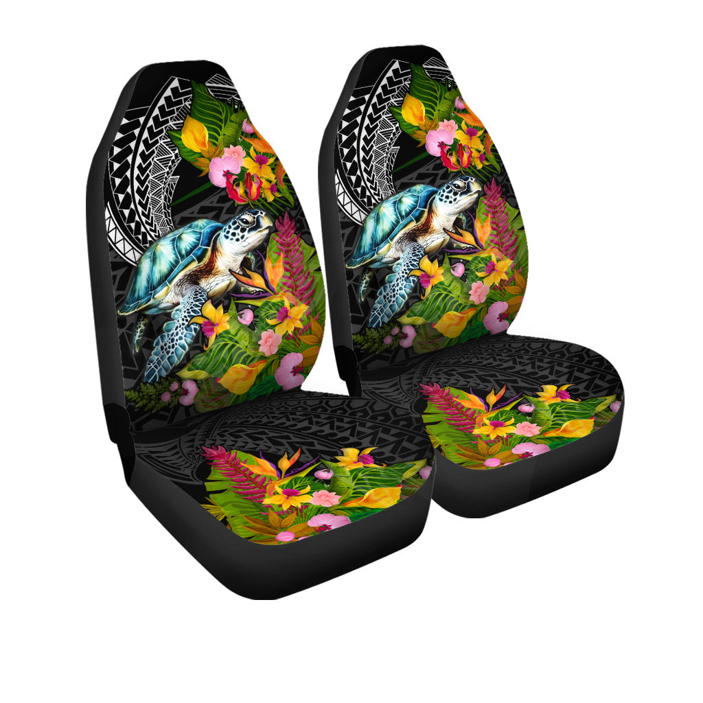 Hawaii Car Seat Covers Turtle Ocean Spiral Polynesian Patterns