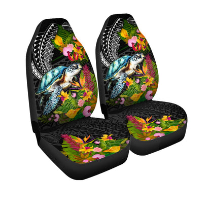 Hawaii Car Seat Covers Turtle Ocean Spiral Polynesian Patterns