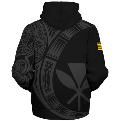 Hawaii Sherpa Hoodie Polynesia Tribal Spirits Of Kanaka Seal