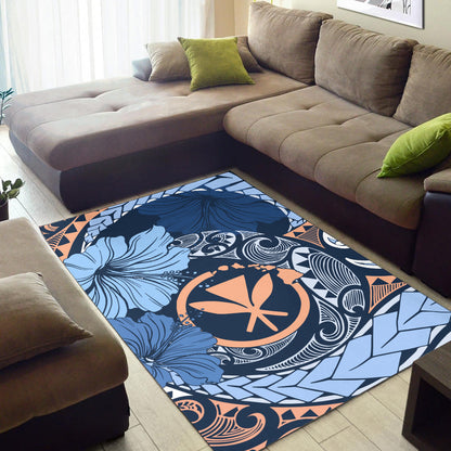 Hawaii Area Rug Kanaka Maoli Tribal Pattern