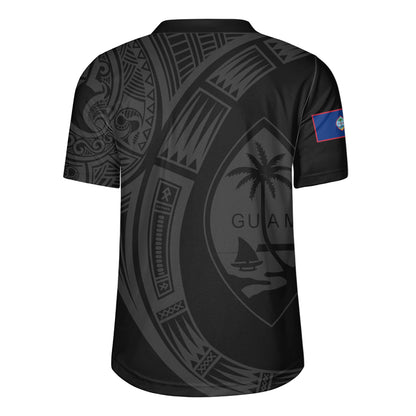 Guam Rugby Jersey Polynesia Tribal Spirits Of Guam Seal