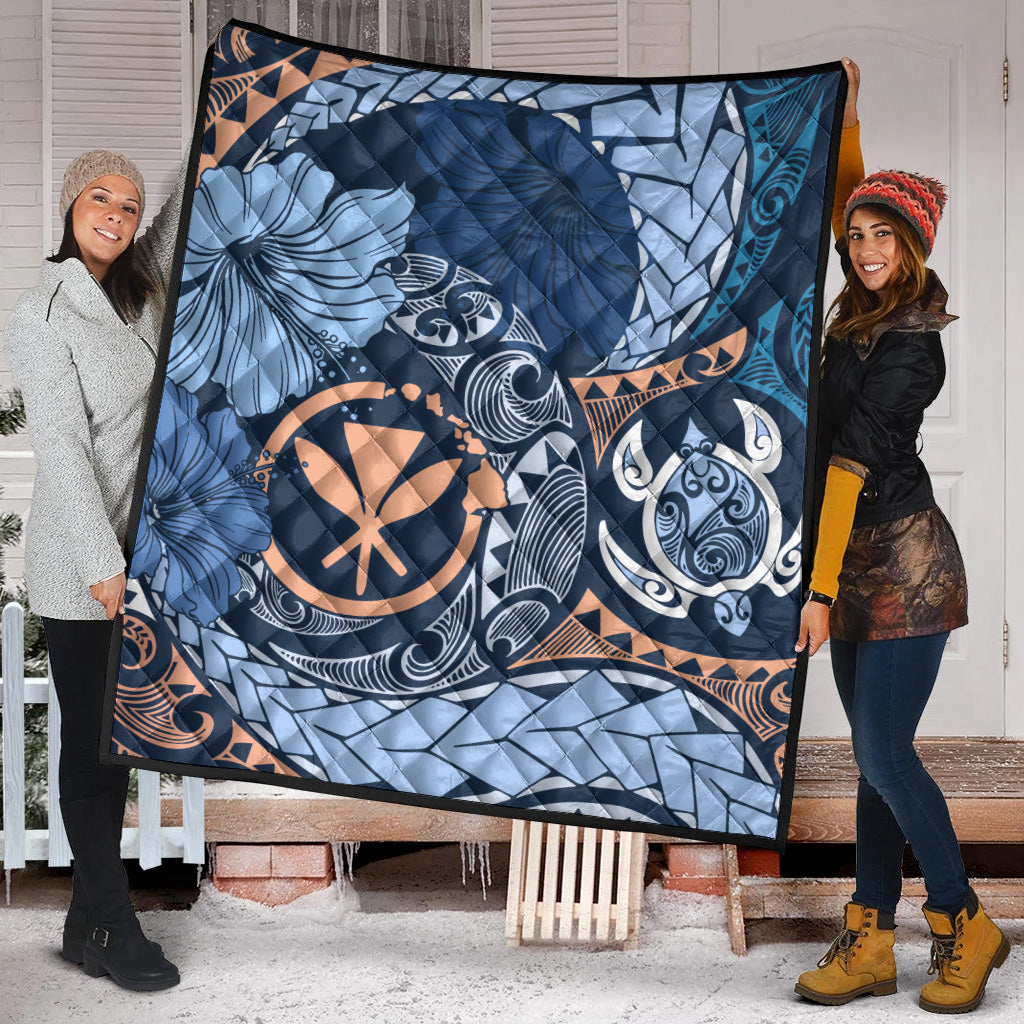 Hawaii Premium Quilt Kanaka Maoli Tribal Pattern