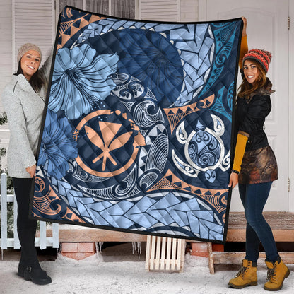 Hawaii Premium Quilt Kanaka Maoli Tribal Pattern