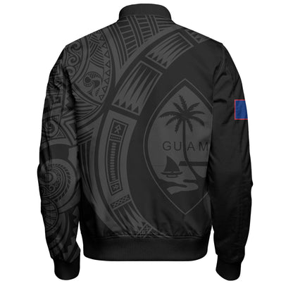 Guam Bomber Jacket Polynesia Tribal Spirits Of Guam Seal