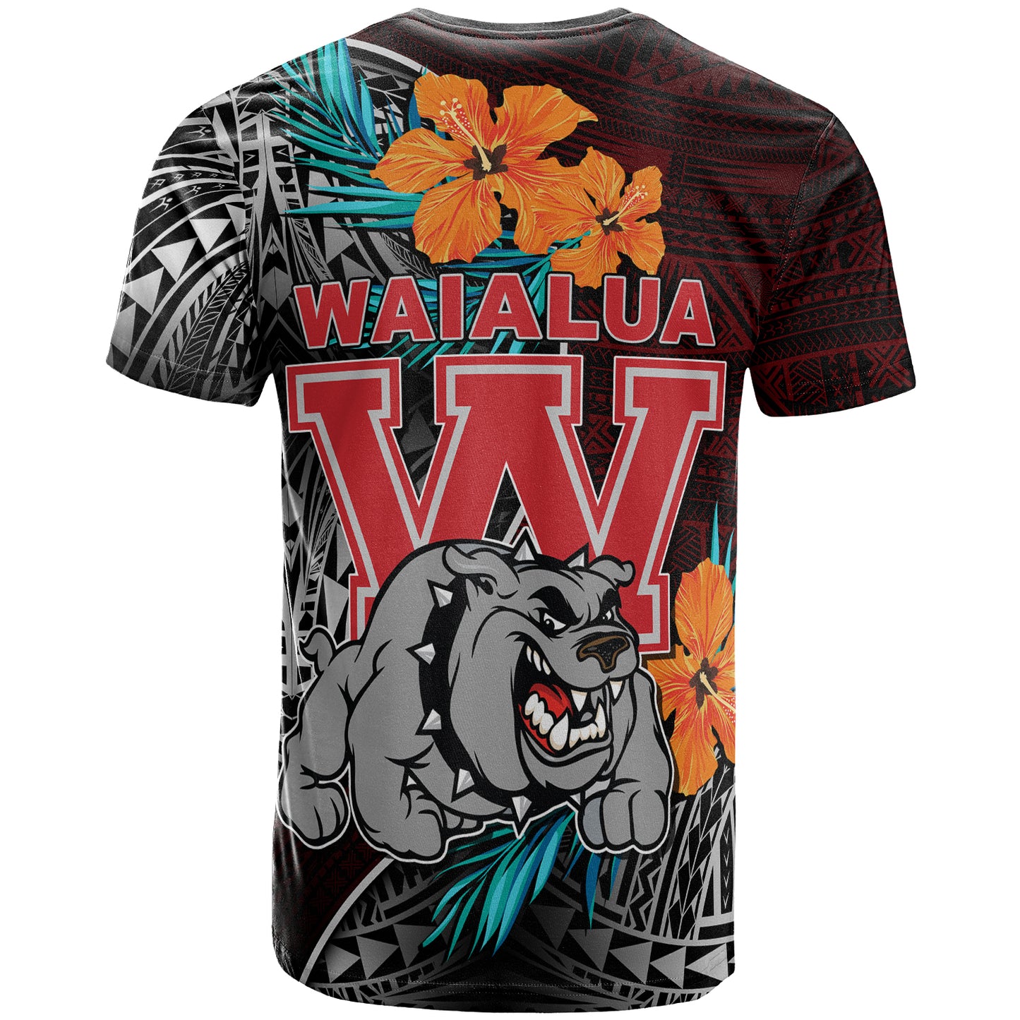 Hawaii Custom Personalised T-shirt - Waialua High and Intermediate School Polynesian Tribal Pattern