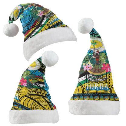 Torba Polynesian Christmas Hat - Torba Vanuatu Coat of Arms Christmas Hat Polynesian Patterns Christmas Hat