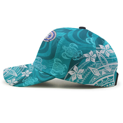 Northern Mariana Islands Cap - Turtle Around Flower