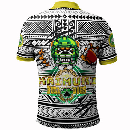 Hawaii Kaimuki High School Custom Polynesian Polo Shirt - Kaimuki High School (Honolulu, HI) Varsity Football Tribal Patterns