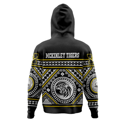 Hawaii McKinley Tigers Custom Polynesian Hoodie - President William McKinley High School Tigers Tribal Style