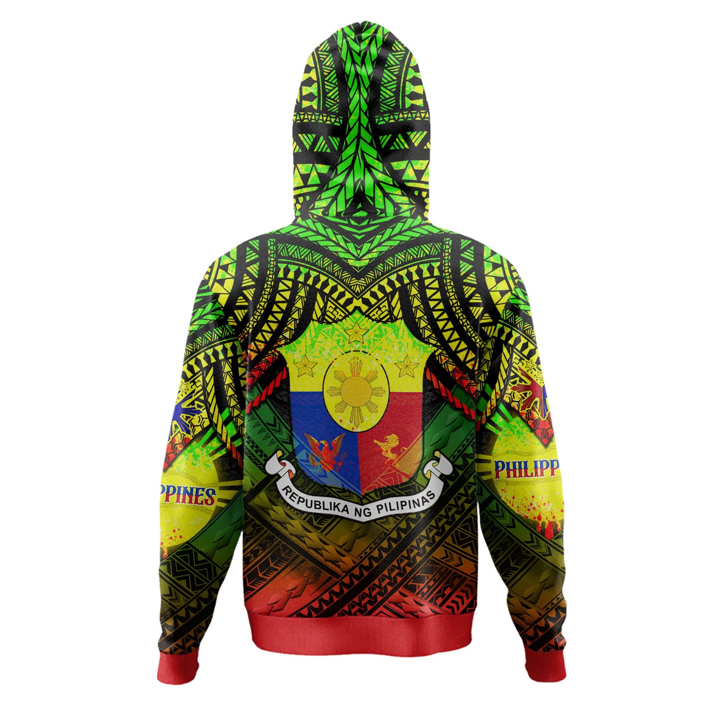 Philippines Hoodie - Custom Hope Begins In Your Home Reggae Style