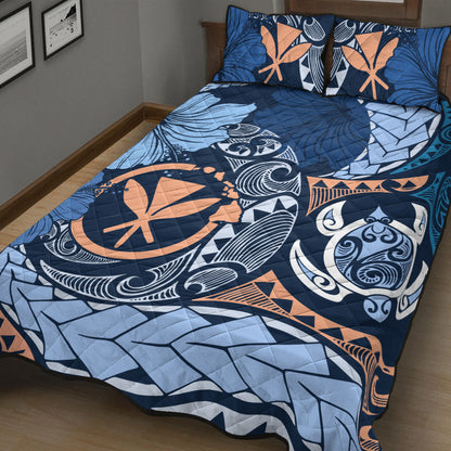 Hawaii Quilt Bed Set Kanaka Maoli Tribal Pattern