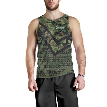 Guam Men Tank Top - Custom Guam Camo Deluxe Polynesian Tattoo