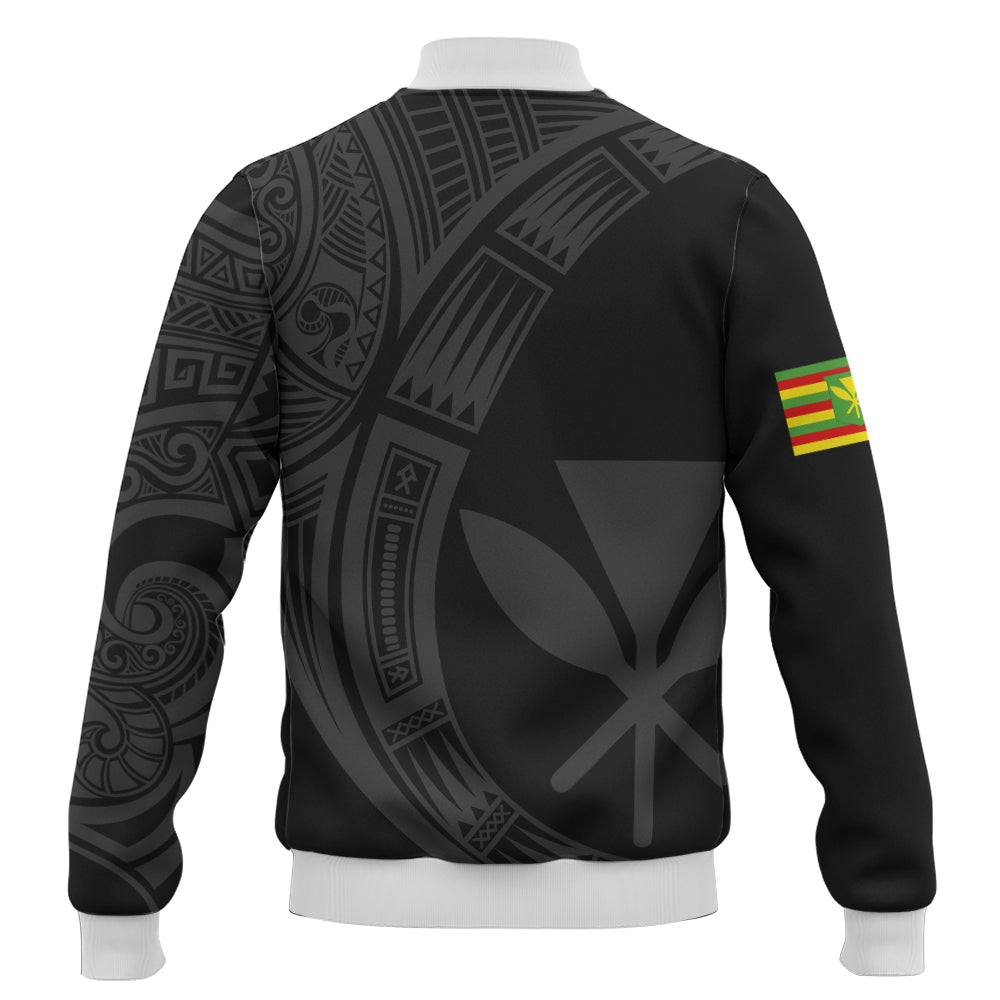 Hawaii Baseball Jacket Polynesia Tribal Spirits Of Kanaka Seal