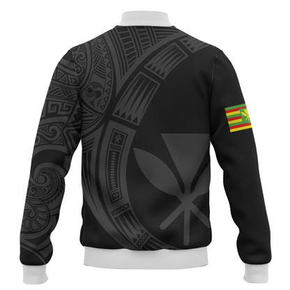 Hawaii Baseball Jacket Polynesia Tribal Spirits Of Kanaka Seal
