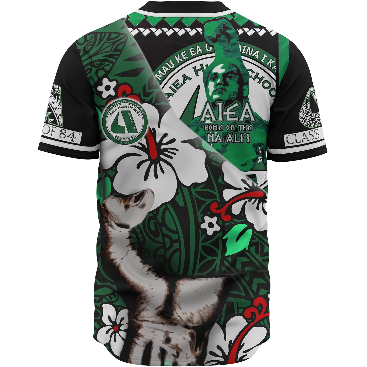 Aiea High School Patronage Baseball Shirt - Custom Home Of The NA' ALI'I