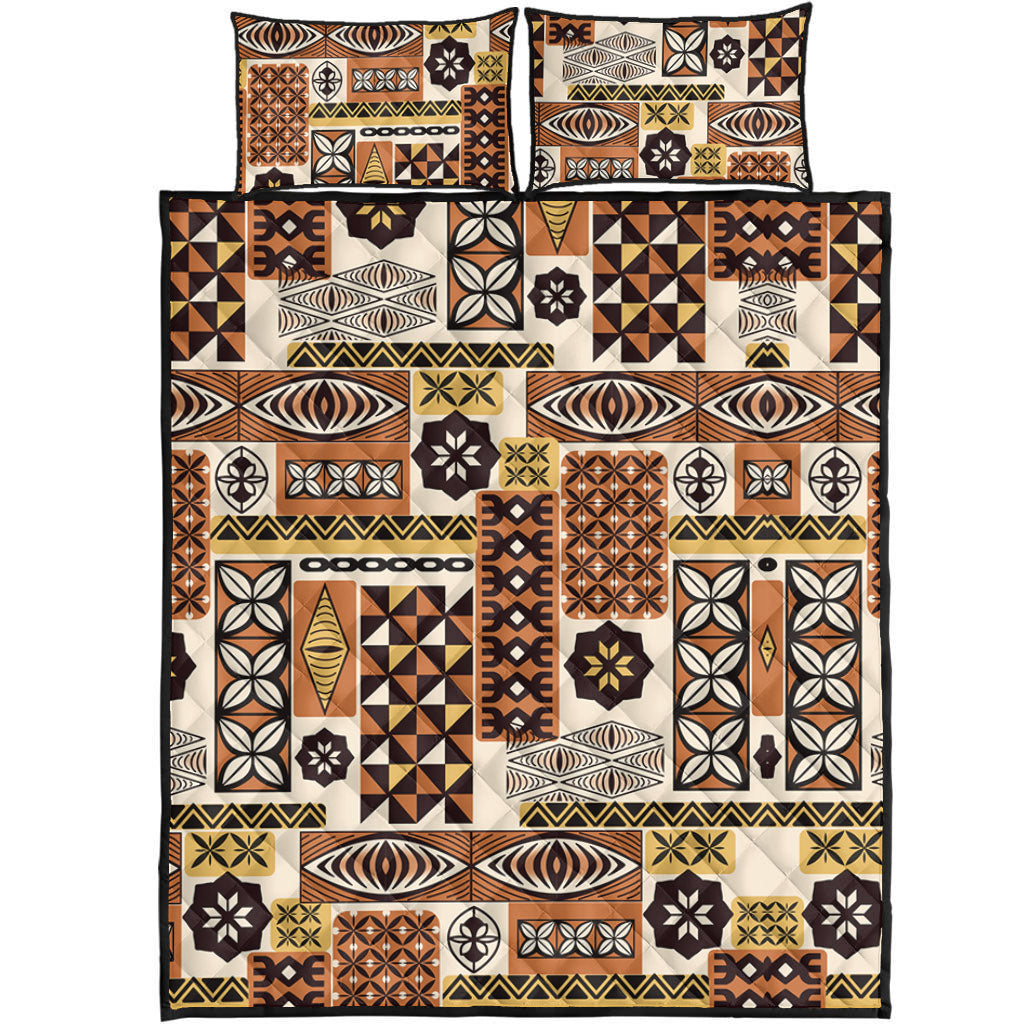 Tonga Quilt Bed Set Ngatu Tapa Pattern
