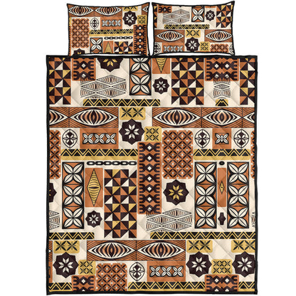 Tonga Quilt Bed Set Ngatu Tapa Pattern