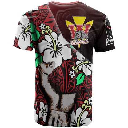Hawaii Waialua School Polynesian Patronage T-shirt - The Waialua High & Intermediate School Bloods In My Veins