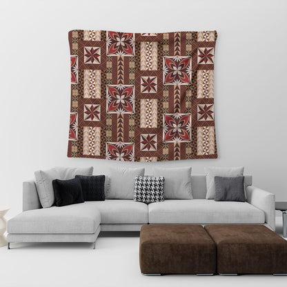 Samoa Tapestry Siapo Pattern Print