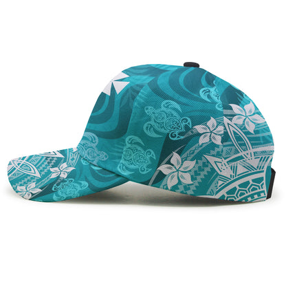 Wallis And Futuna Cap - Turtle Around Flower
