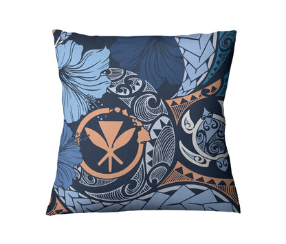 Hawaii Pillow Cover Kanaka Maoli Tribal Pattern