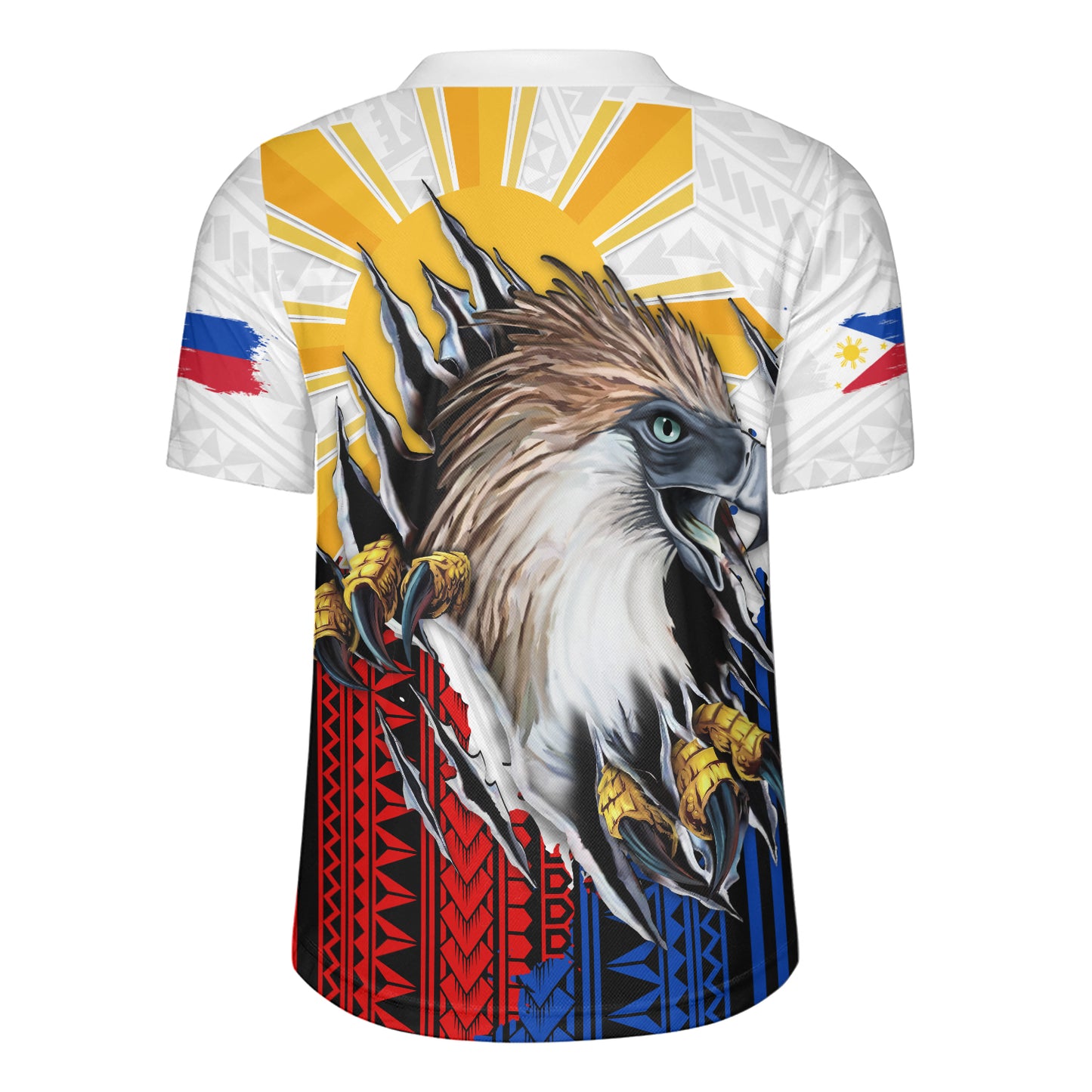 Philippines Filipinos Rugby Jersey Eagle Claws Scratching Grunge Style