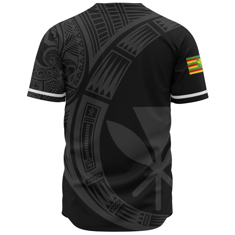 Hawaii Baseball Shirt Polynesia Tribal Spirits Of Kanaka Seal