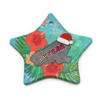 Hawaii Ceramic Ornament Christmas Kaho'olawe Island