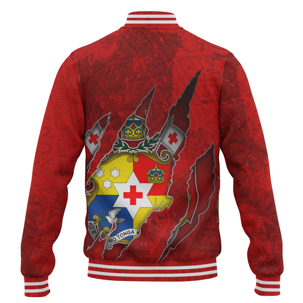 Tonga Baseball Jacket Coat Of Amrs Scratches Cracks Style