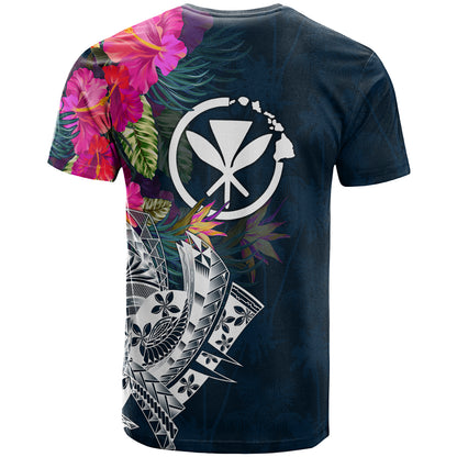 Personalised Photo Hawaii Polynesian T-Shirt - Summer Vibes