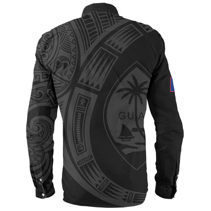 Guam Long Sleeve Shirt Polynesia Tribal Spirits Of Guam Seal