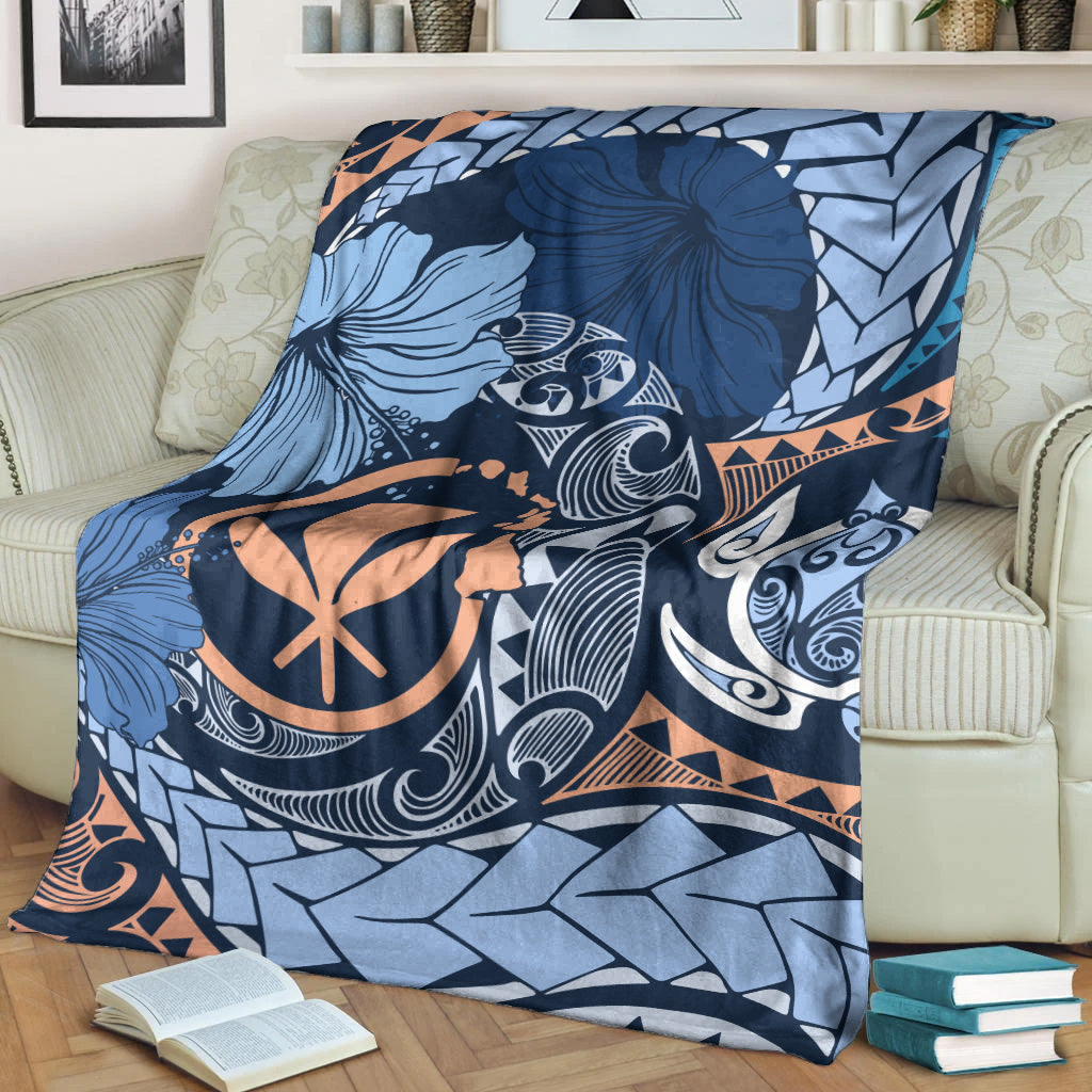 Hawaii Premium Blanket Kanaka Maoli Tribal Pattern