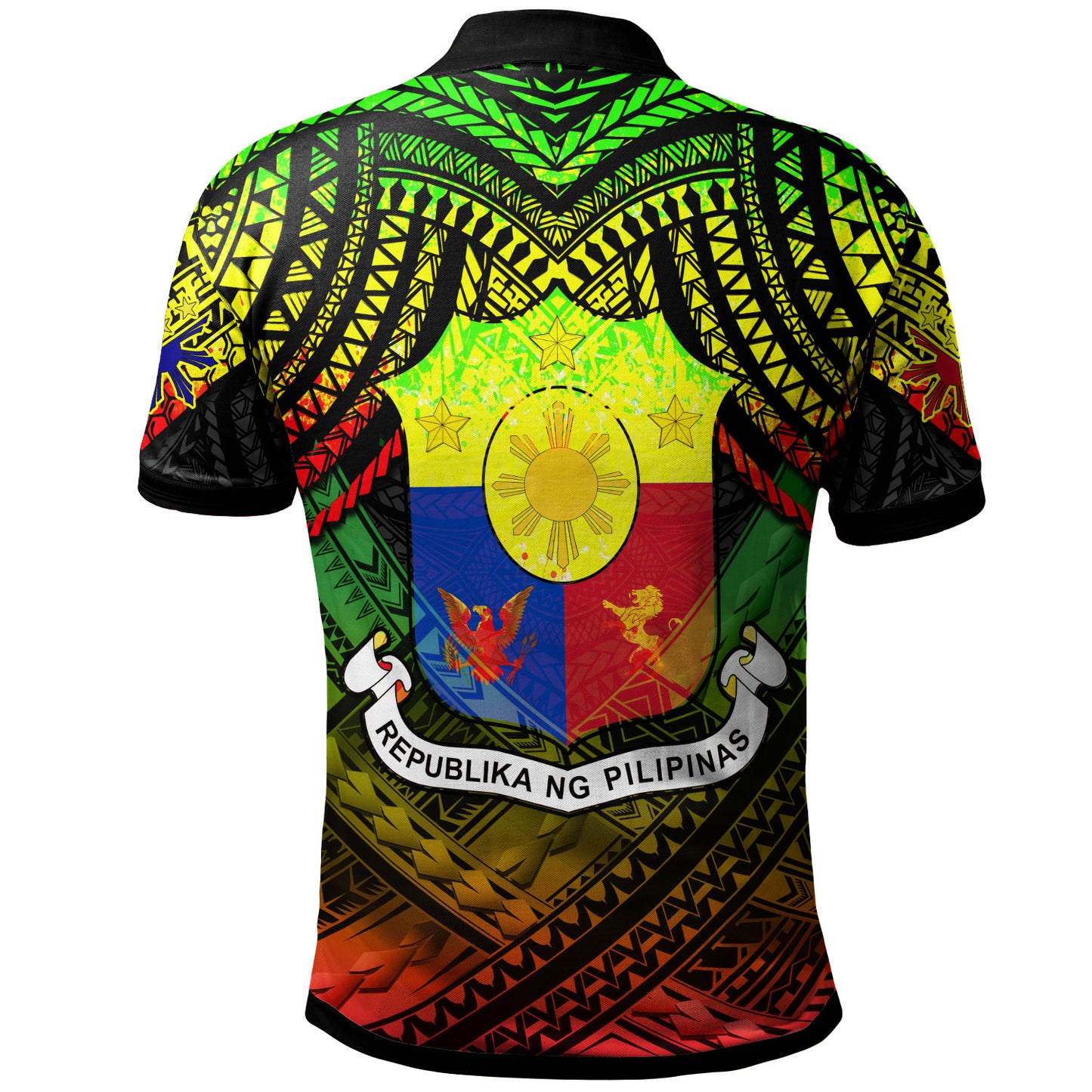 Philippines Polo Shirt - Custom Hope Begins In Your Home Reggae Style
