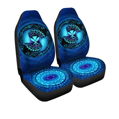Hawaii Car Seat Covers Manta Ray Couple Polynesian Ocean Style