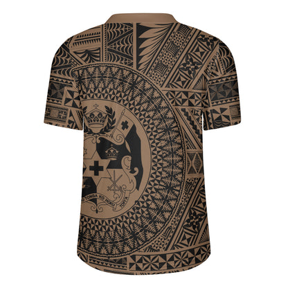 Tonga Rugby Jersey Royal Seal Tribal Pattern