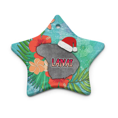 Hawaii Ceramic Ornament Christmas Lanai Island