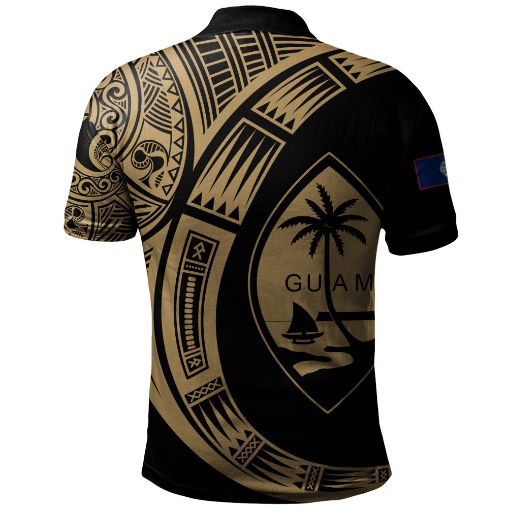 Guam Polo Shirt Polynesia Tribal Spirits Of Guam Seal