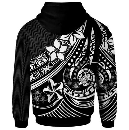 American Samoa  Hoodie - The Flow Of The Ocean White