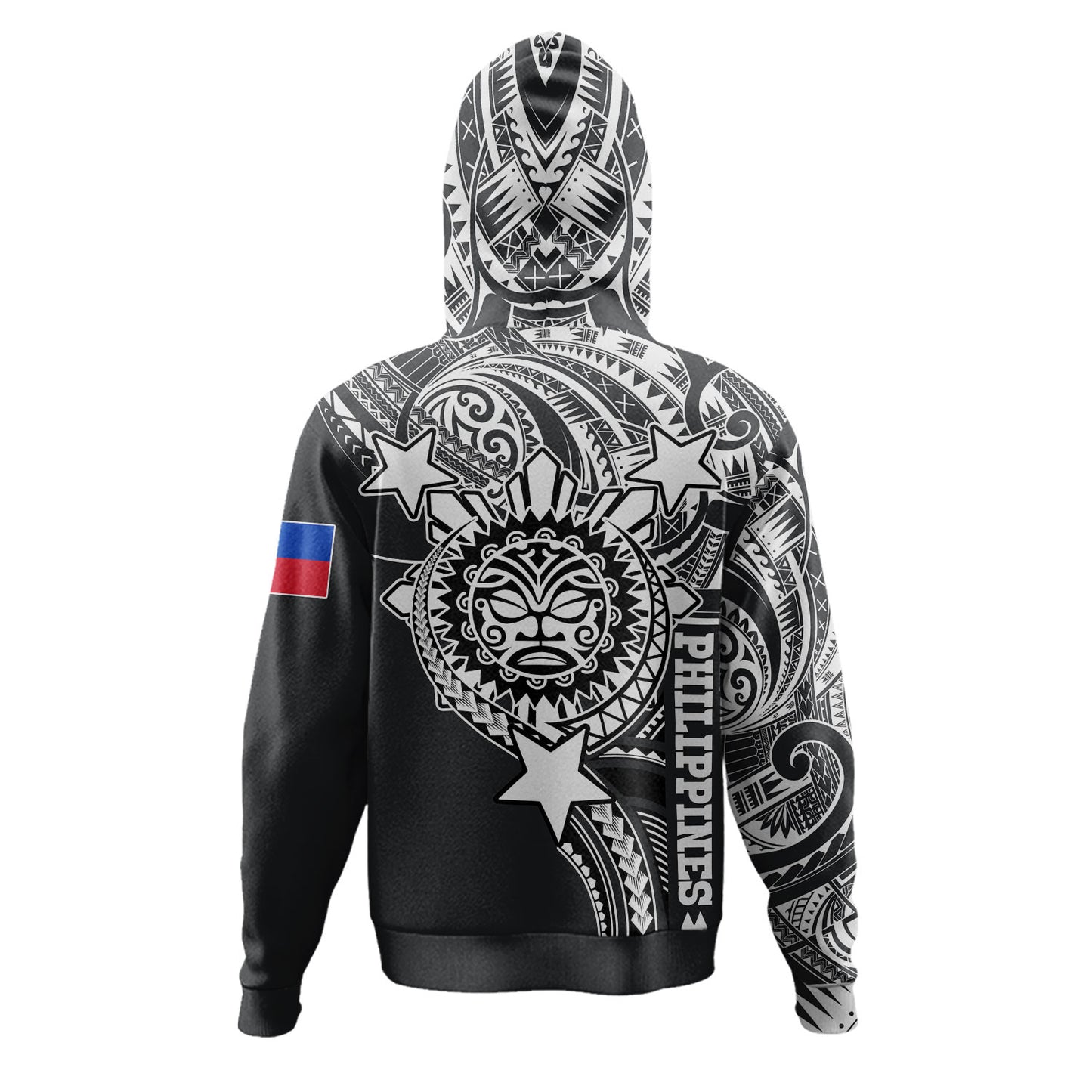 Philippines Custom Hoodie - Lapu-Lapu The King Of Cebu Tribal Black Style
